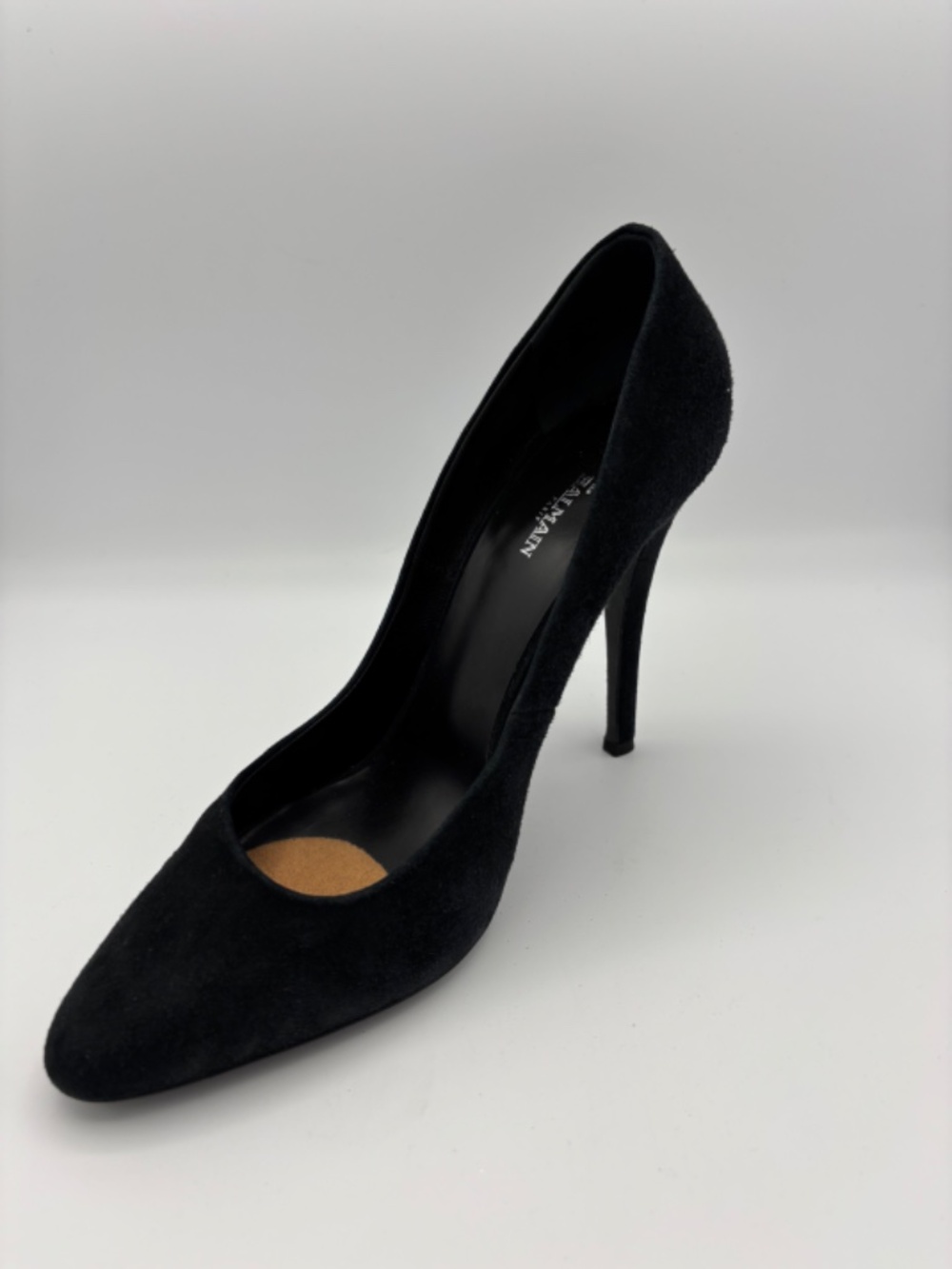 Balmain Black Suede Pointed-Toe Pumps